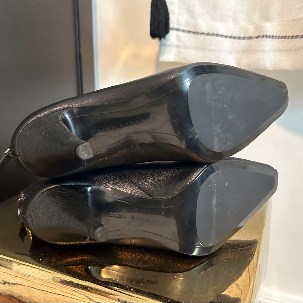 NWOT Zara Woman black boots - Picture 8 of 8